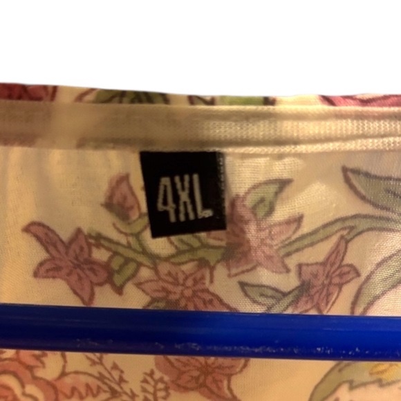 NWOT-Floral Pink and White Dress - Picture 4 of 10